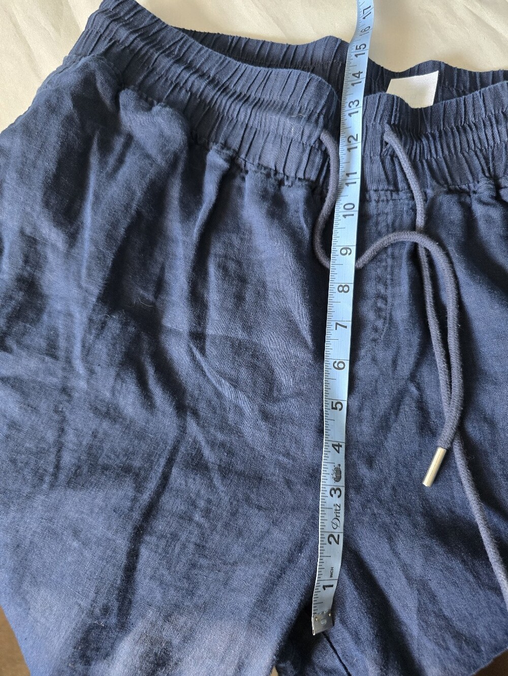 Quince European Linen Wide-Leg Pants Deep Navy XL - Picture 7 of 8